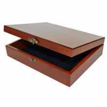 Wholesale Decorative Wood Box eco-friendly painting Wooden Slide Storage Box Holds 25 Slides